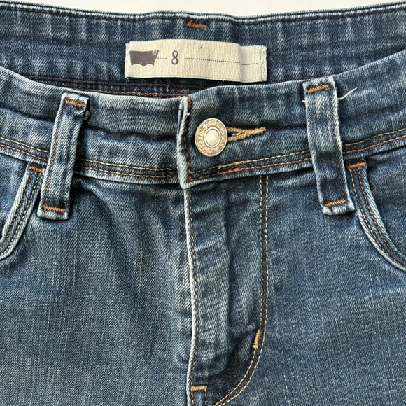 Levi’s Mid-rise Denim Shorts Indigo Wash -‎ Size 8 / 29 - Picture 3 of 7